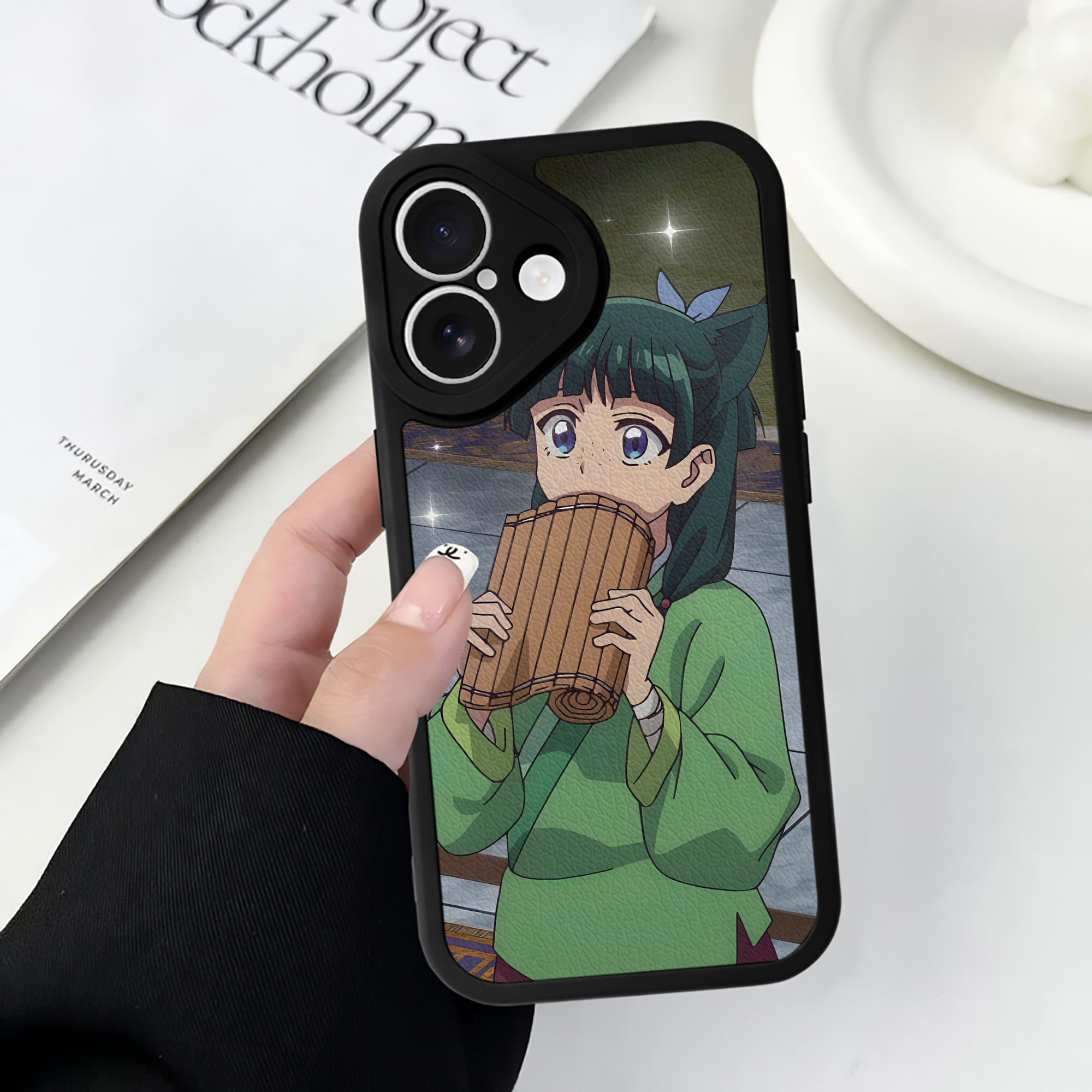 薬屋のひとりごと The Apothecary Diaries 【iPhone 16シリーズ対応】シリコンスマホケース（レザー調） 材質：シリコン